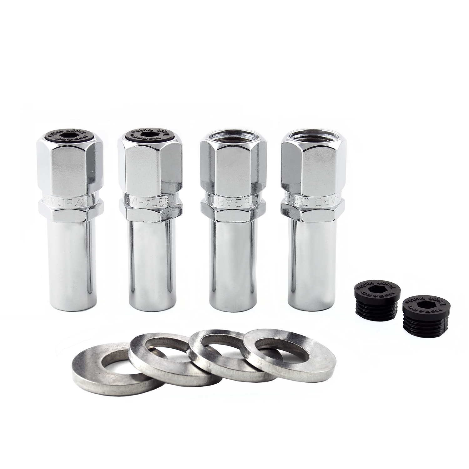 Chrome Racing Extra Long 1.365 Shank Style Lug Nut Set (1/220 Thread