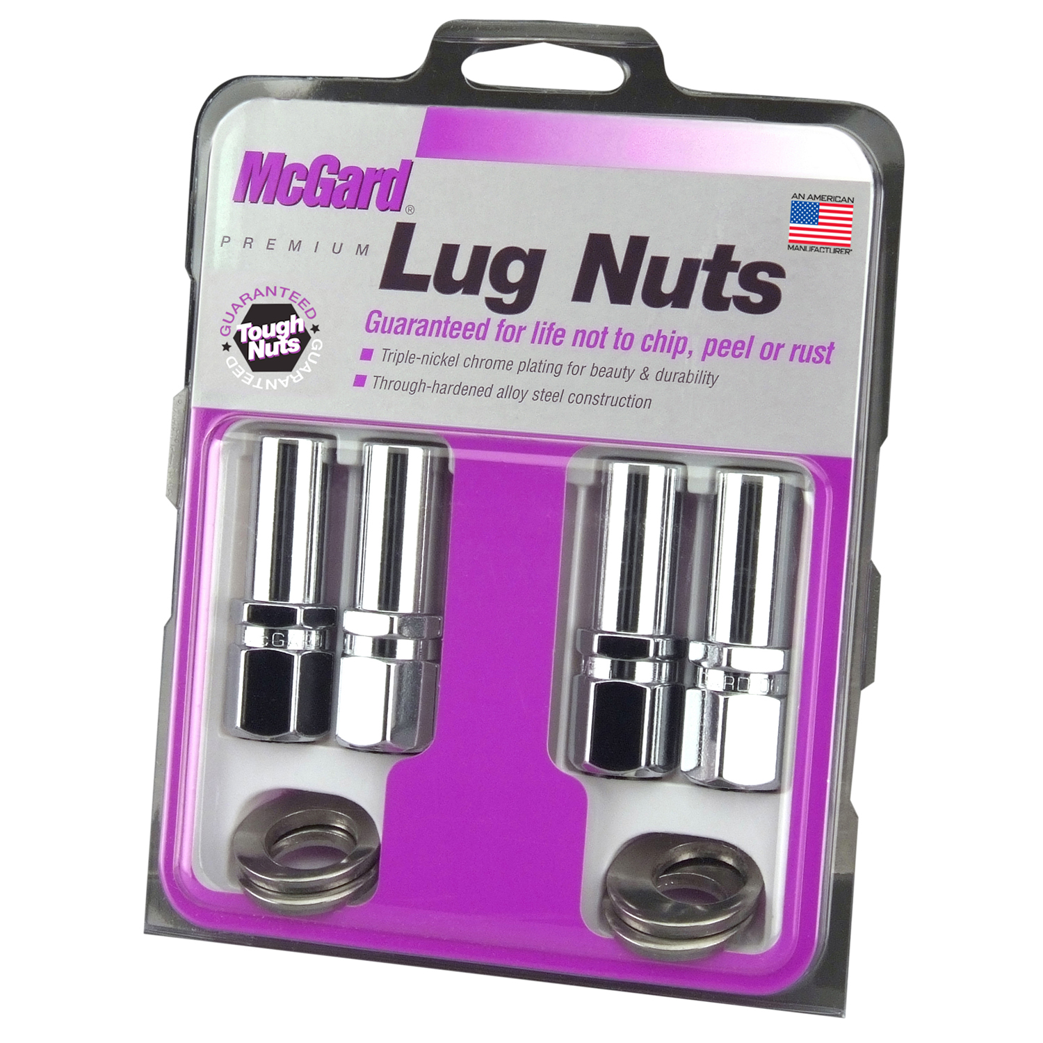 Chrome Racing Extra Long 1.365 Shank Style Lug Nut Set (1/220 Thread