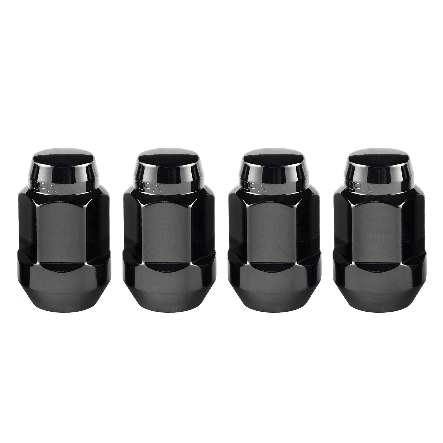 Black Bulge Cone Seat Style Lug Nut Set (M12 x 1.5 Thread Size) Set