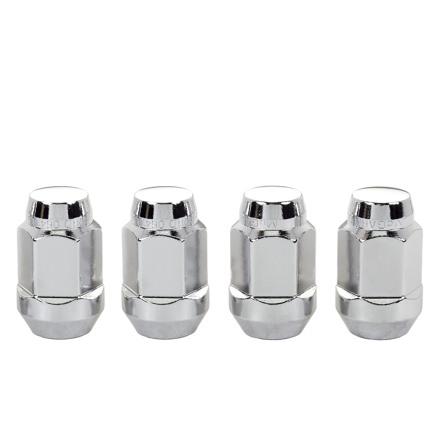 Chrome Bulge Cone Seat Style Lug Nut Set (M14 X 1.5 Thread Size) Set of 4 Lug Nuts McGard