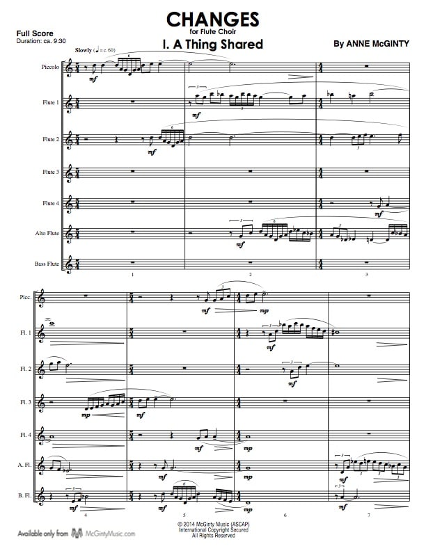 Flute Choir Product categories McGinty Music, LLC.
