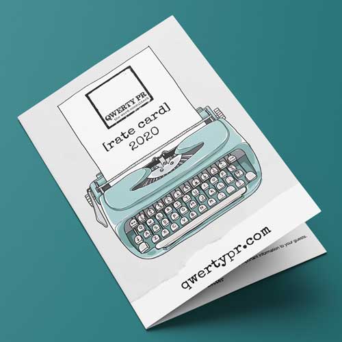 QWERTY PR Rate Card • McGorie Design