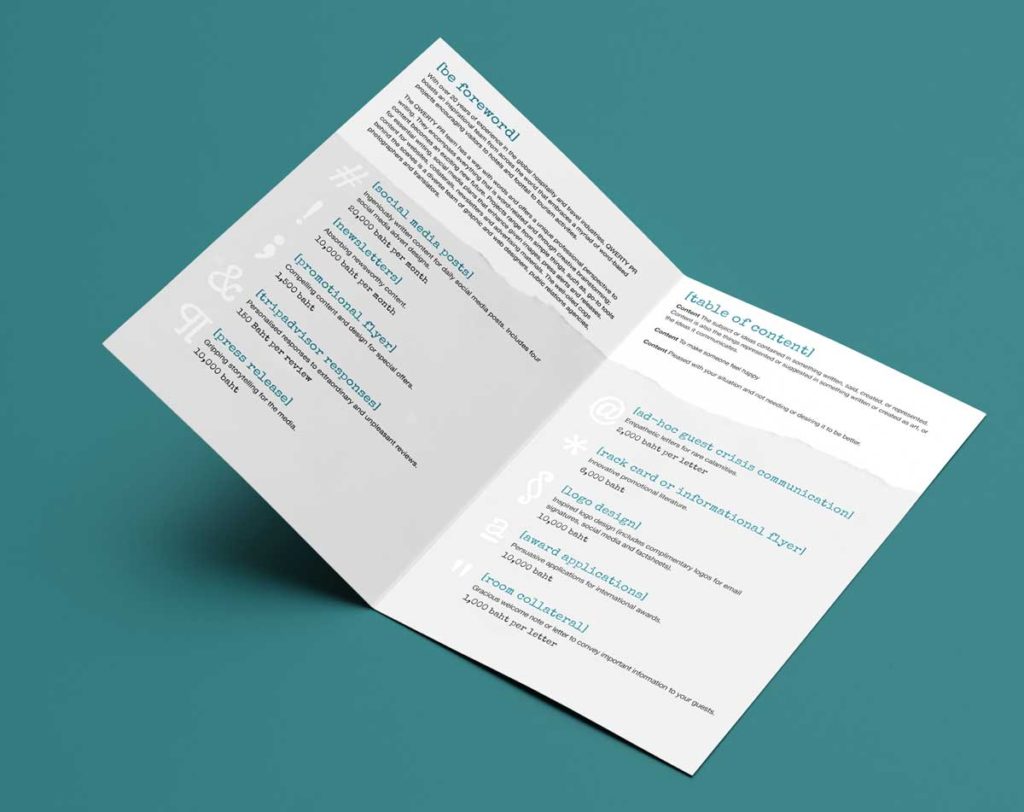 QWERTY PR Rate Card • McGorie Design