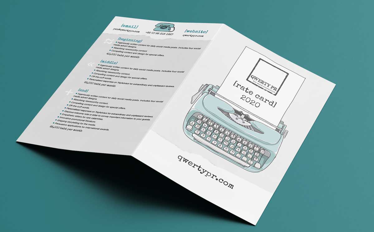 QWERTY PR Rate Card • McGorie Design