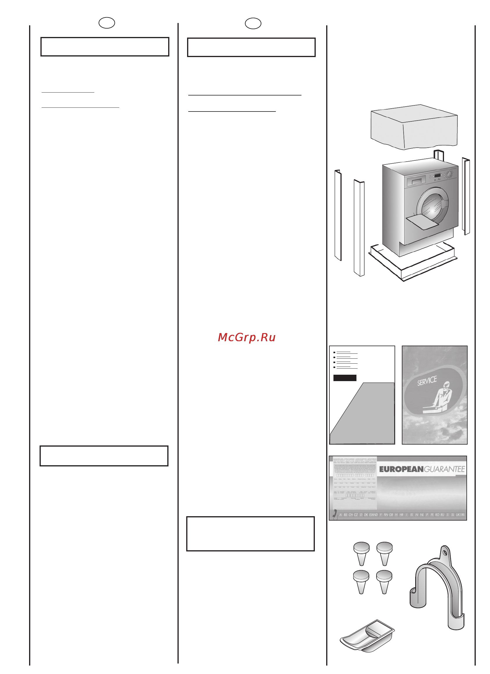 Candy CWB 1372DN107 [4/44] General points on delivery