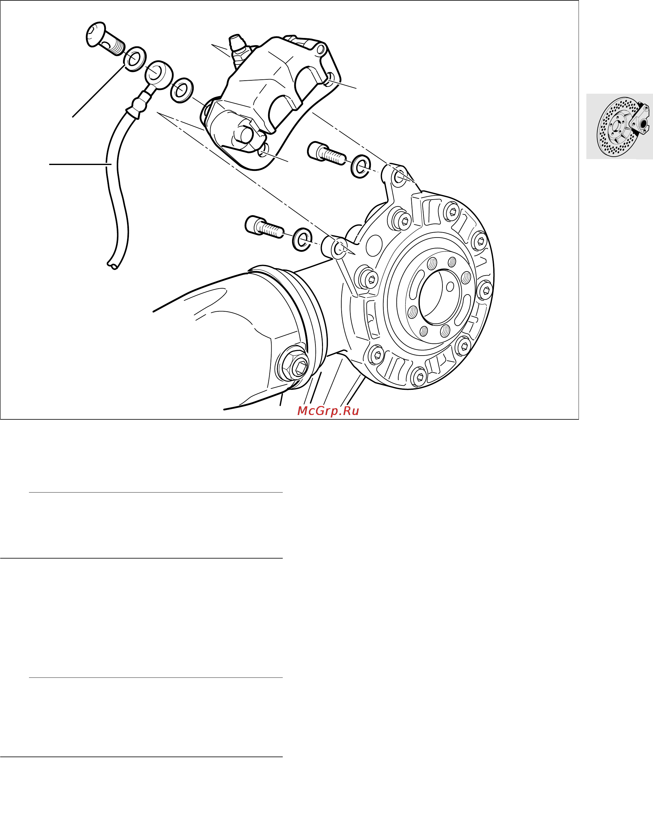 BMW R1150GS (2000) [229/311] Removing and installing rear brake caliper