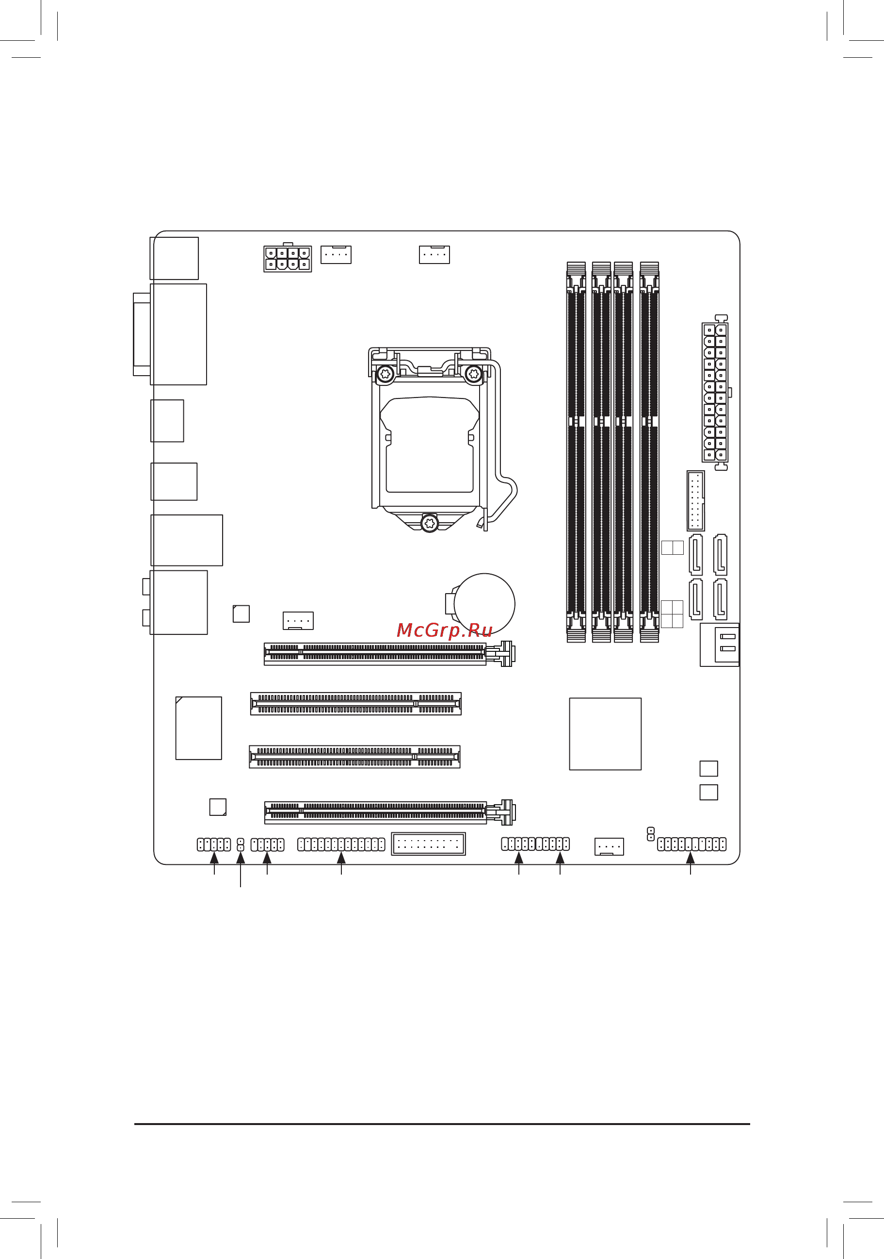 Gigabyte gab85md3h [4/36] GAB85MD3H Motherboard Layout