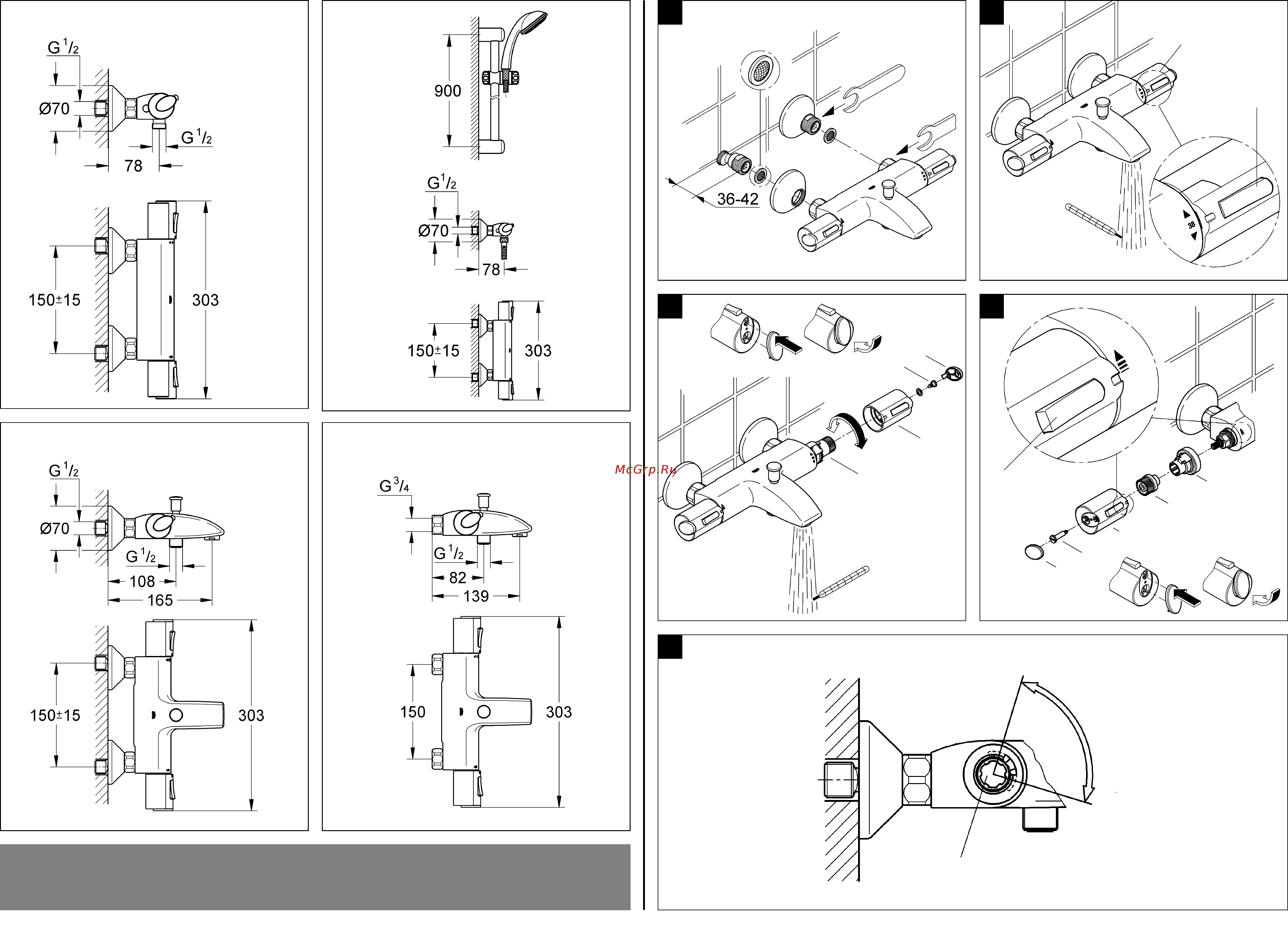 Grohe grohtherm 1000 34155000 [2/32] Bitte diese anleitung an den