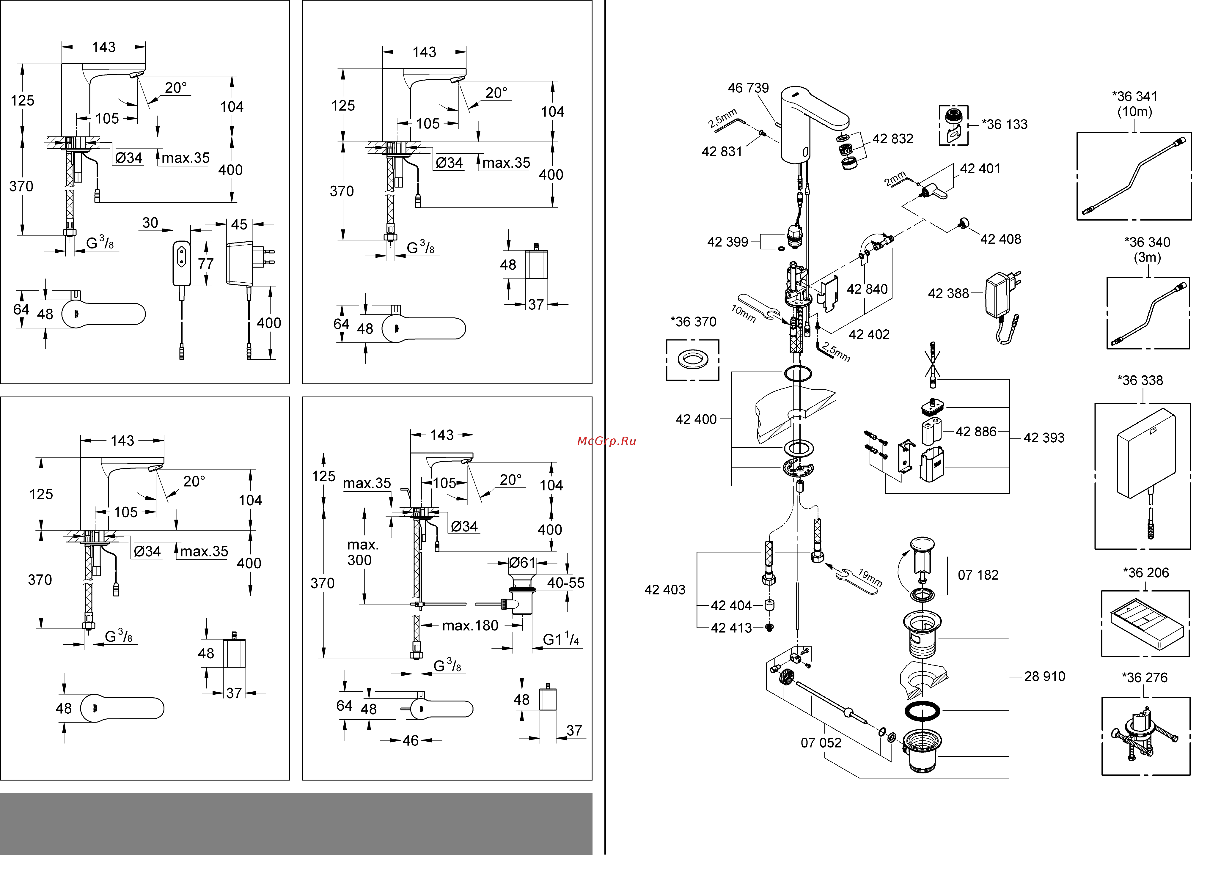 Grohe 36327000 Eurosmart Cosmopolitan E [2/92] Bitte diese anleitung an