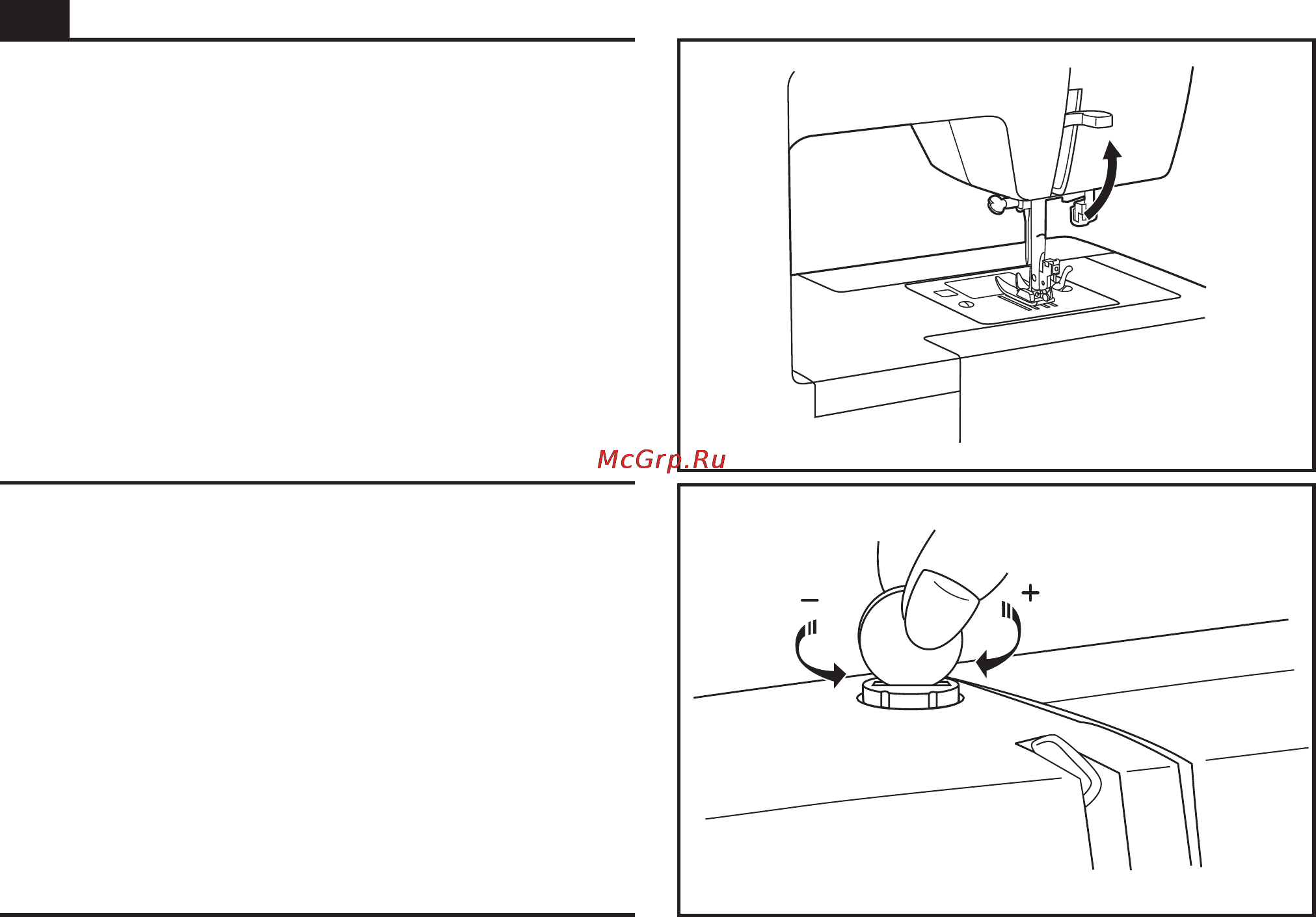 Singer 4432 [15/66] Adjusting presser foot pressure