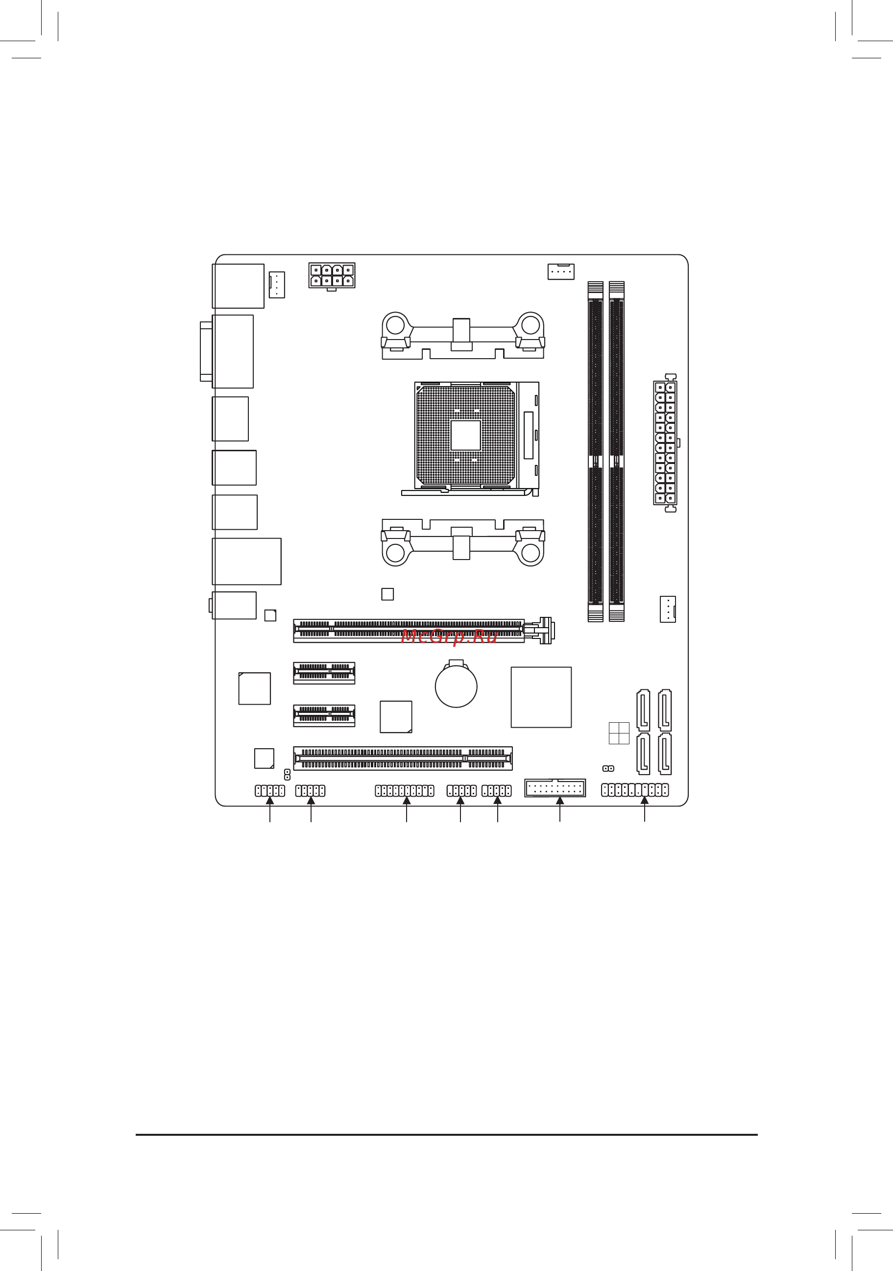 Gigabyte GAA320MHD2 [4/38] Ga a320m hd2 motherboard layout