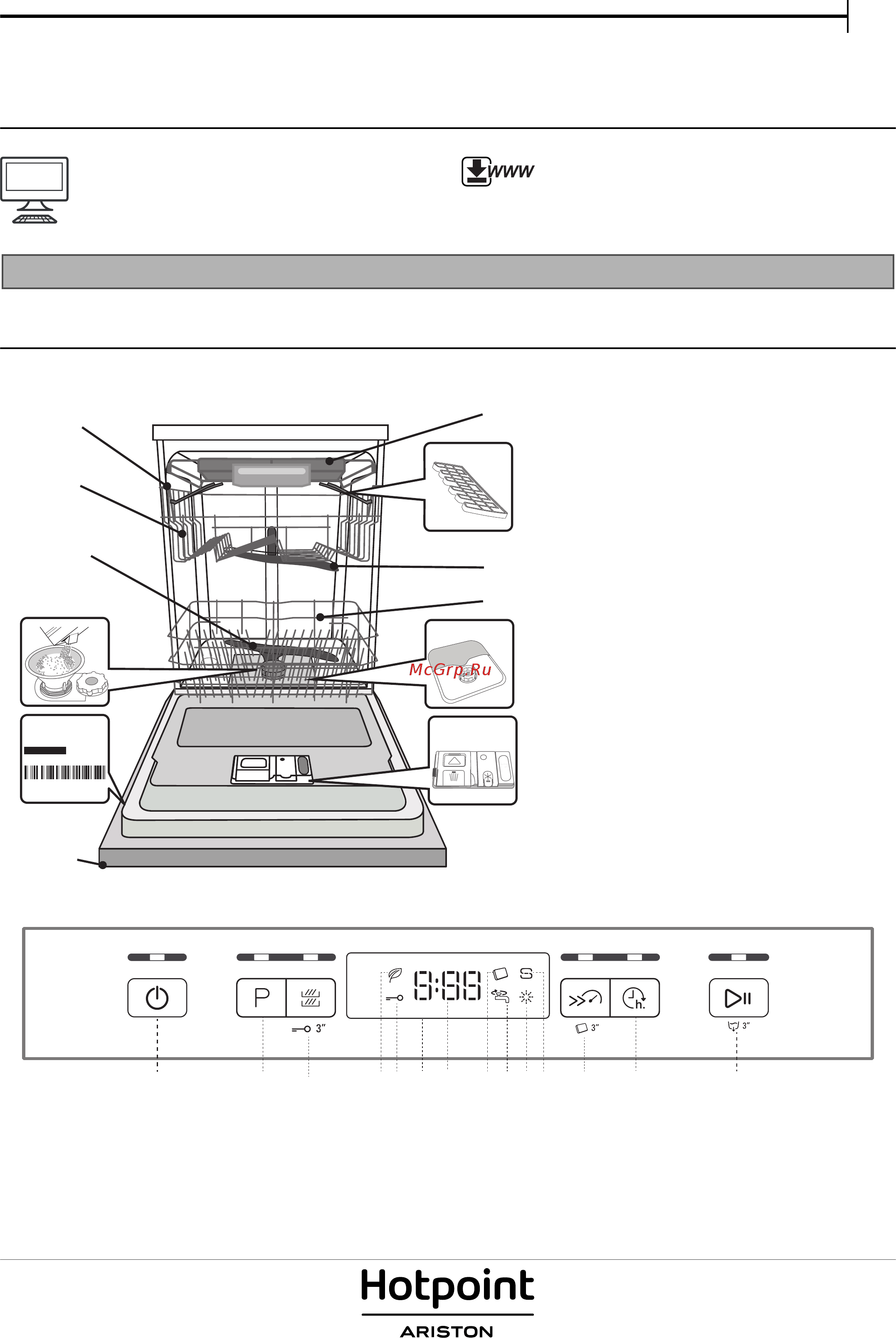 HotpointAriston HFO 3C23 WF Инструкция по эксплуатации онлайн