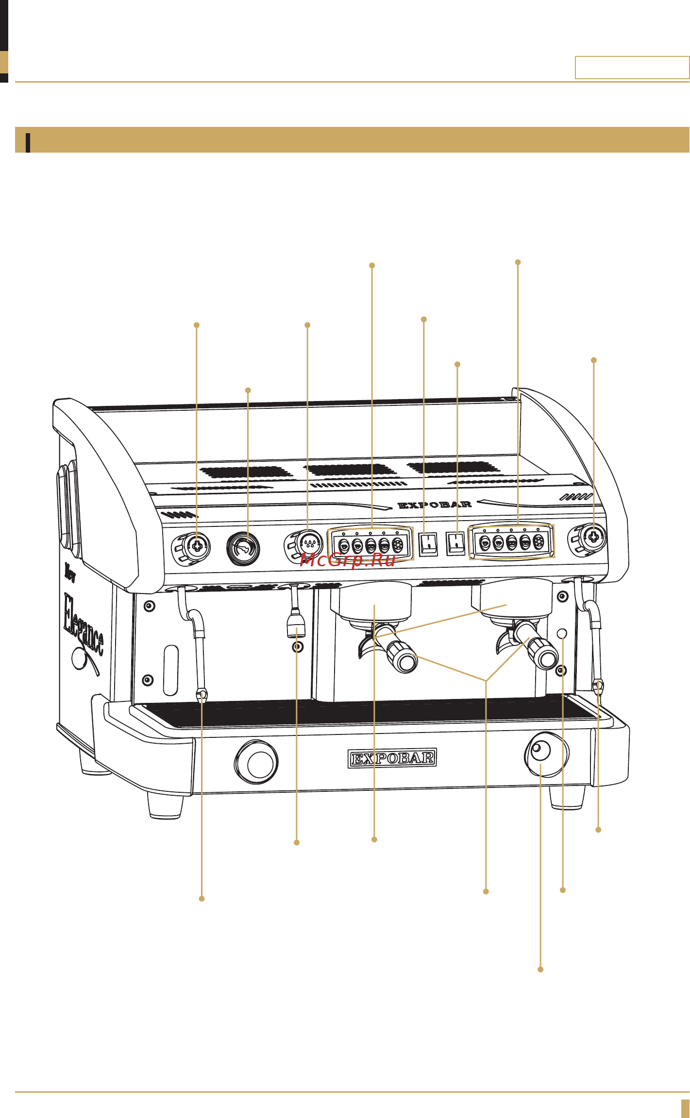 Expobar New Elegance Mini Pulser 2 GR Black (низкие группы) [13/37