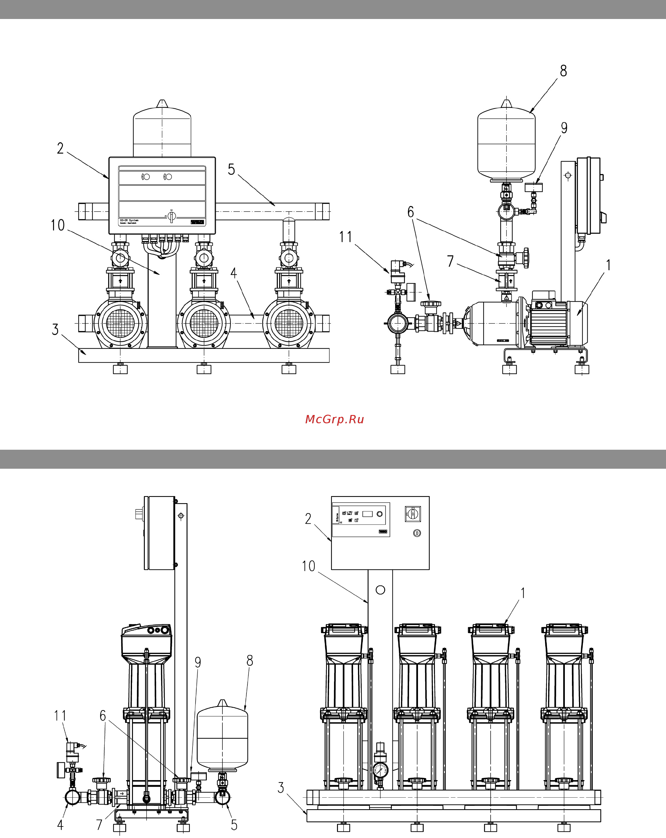 Wilo Comfort CO5 Helix V 409/K/CC Инструкция по монтажу и эксплуатации