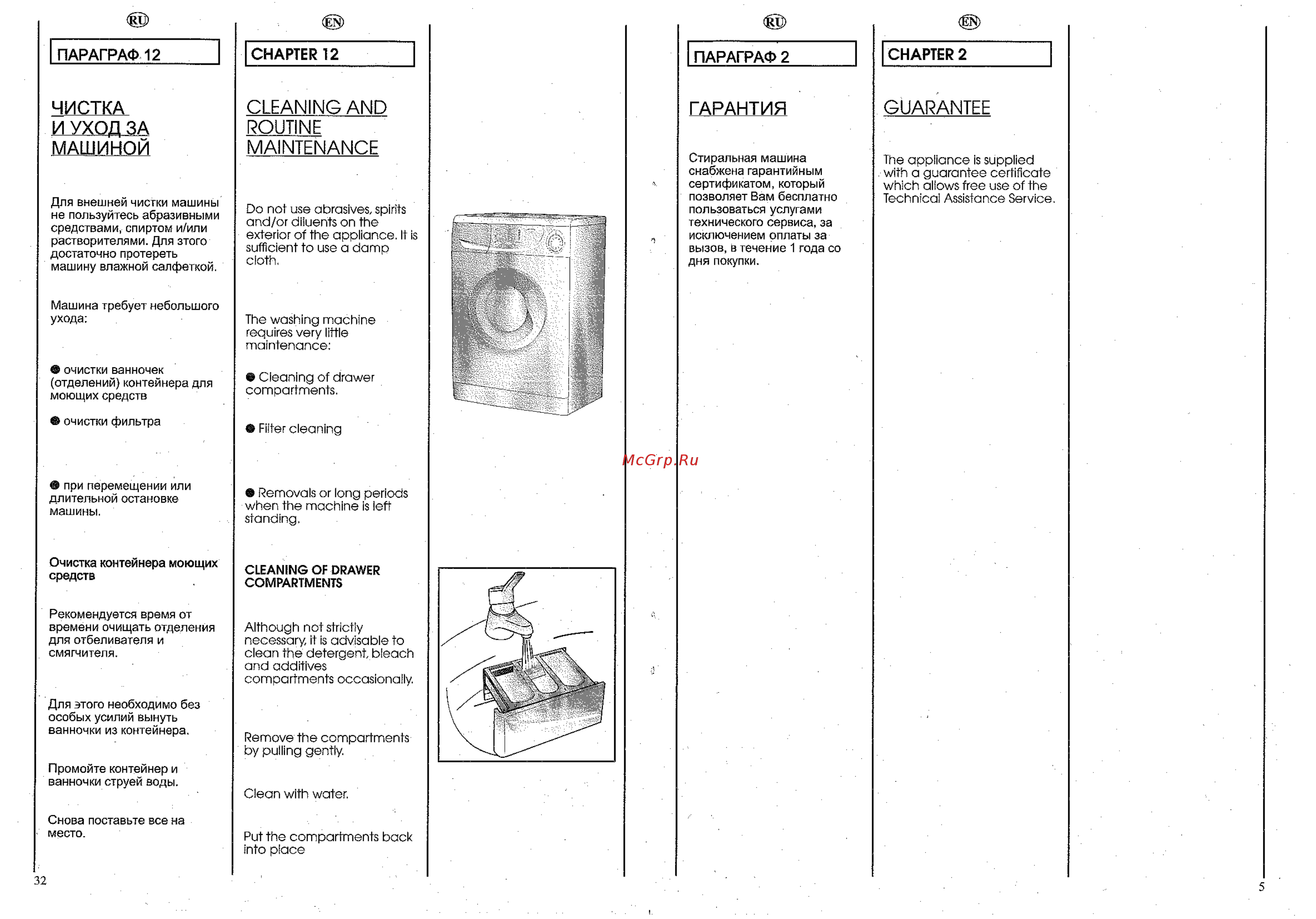 Candy HOLIDAY 804 R [7/20] Гарантия