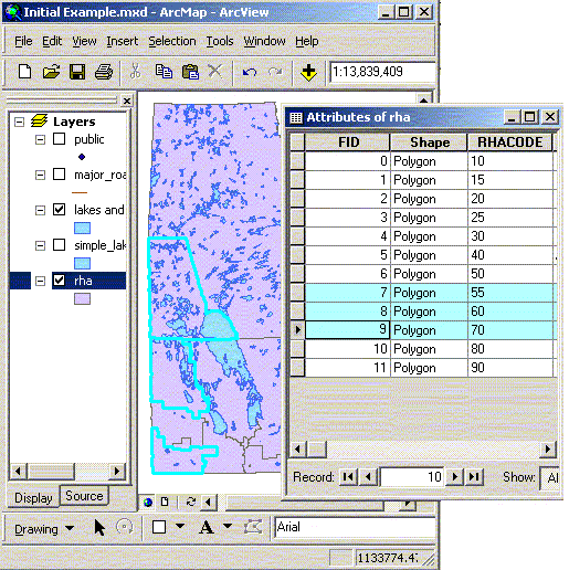 UNIVERSITY OF MANITOBA MCHP GIS MANUAL Tables and Charts