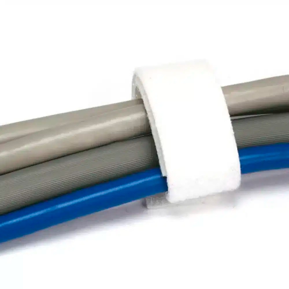 Rollo Velcro Amarra Cables Blanco 4.5 Metros Monoprice MCI Electronics