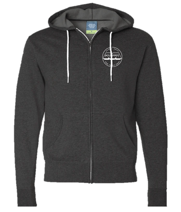 Grey Zipup Hoodie McIlhenney Brewing