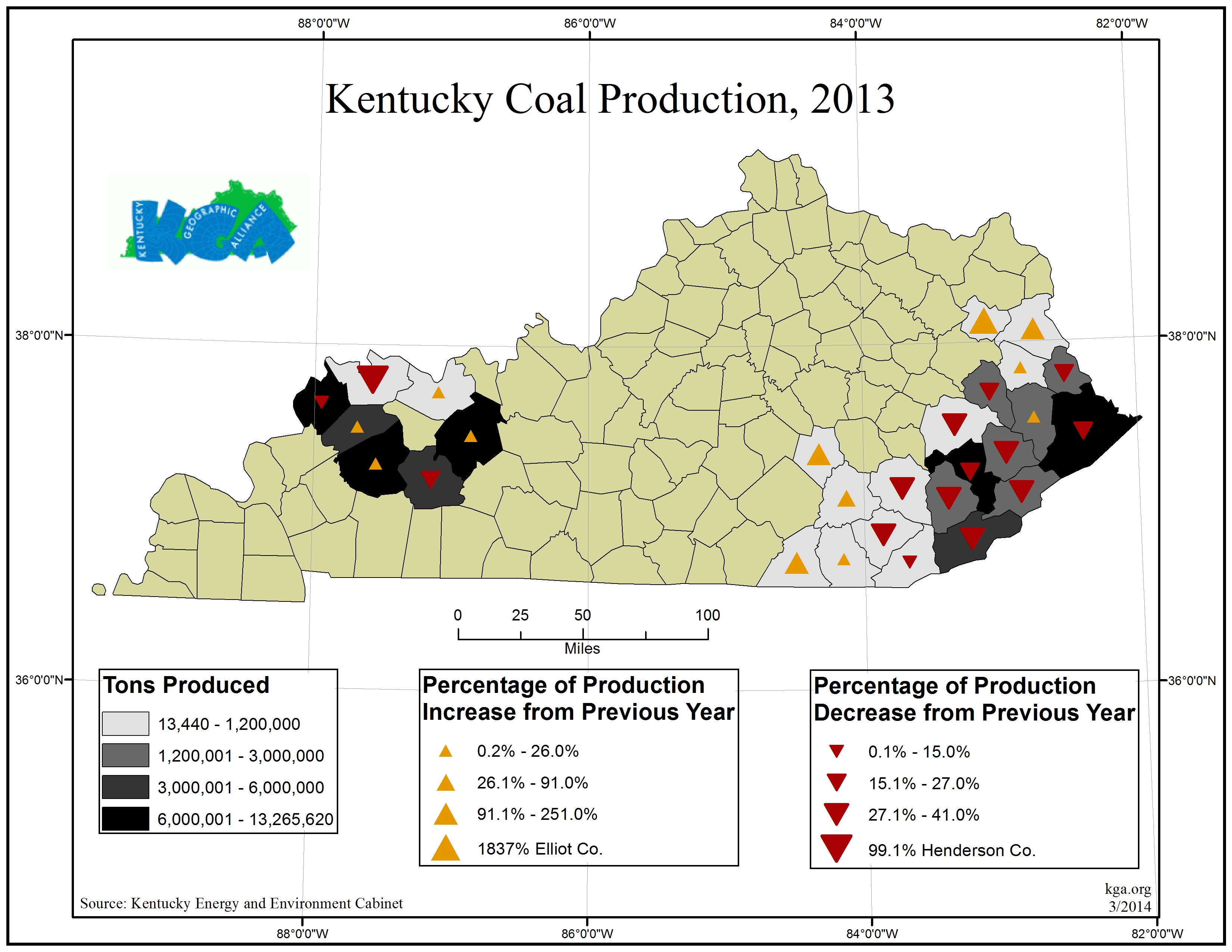 Kentucky’s Coal Counties Acted like West Virginia but weren’t enough