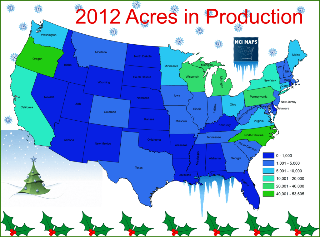 Where Your Christmas Tree Comes From MCI Maps Election Data Analyst