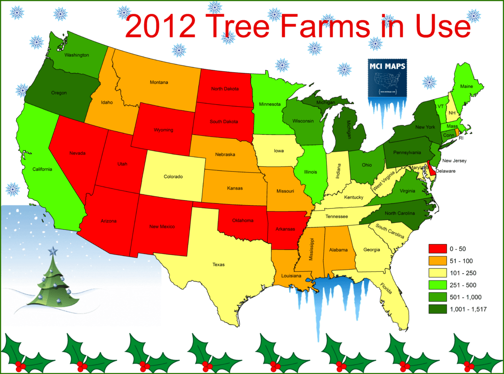 Where Your Christmas Tree Comes From MCI Maps Election Data Analyst