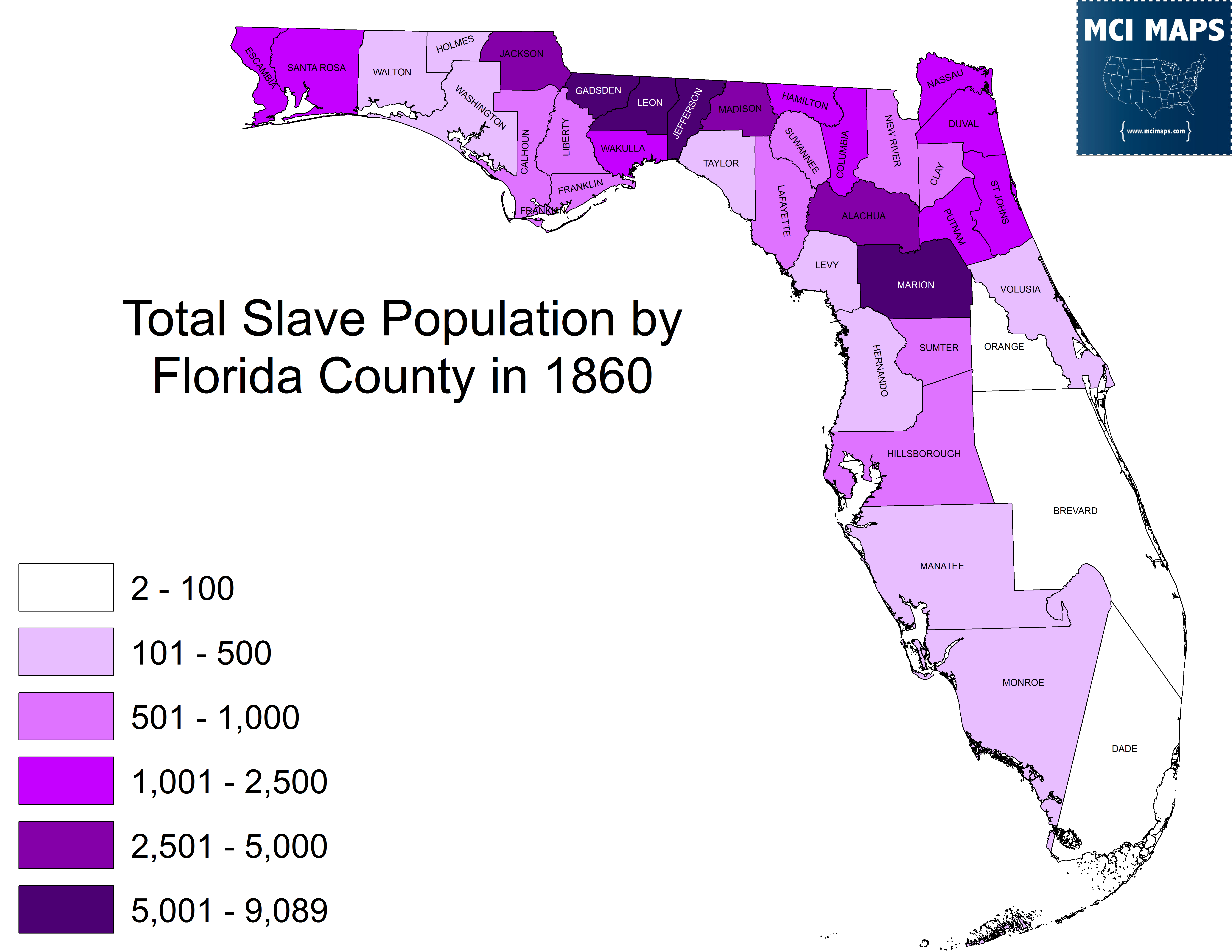 Civil War History Florida’s Road Toward Secession MCI Maps