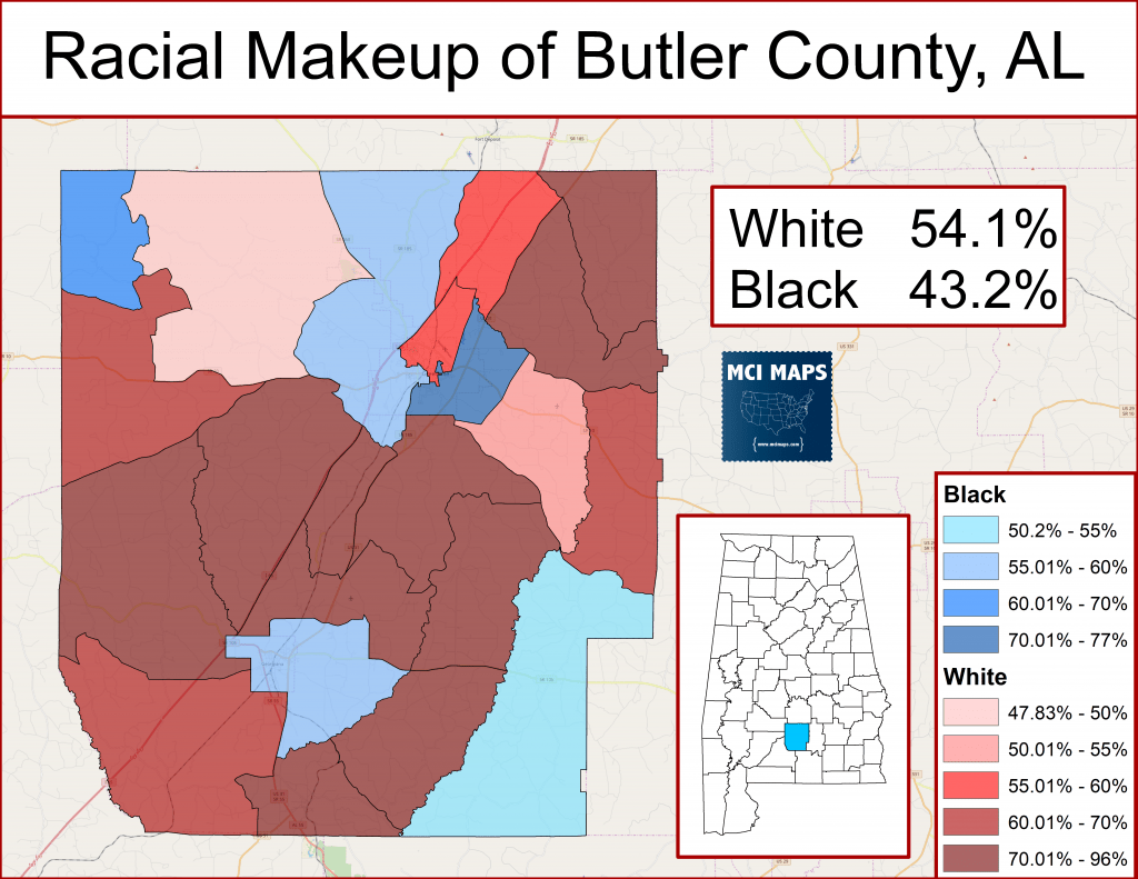 The 2018 Butler County, Alabama Coroner Election MCI Maps Election