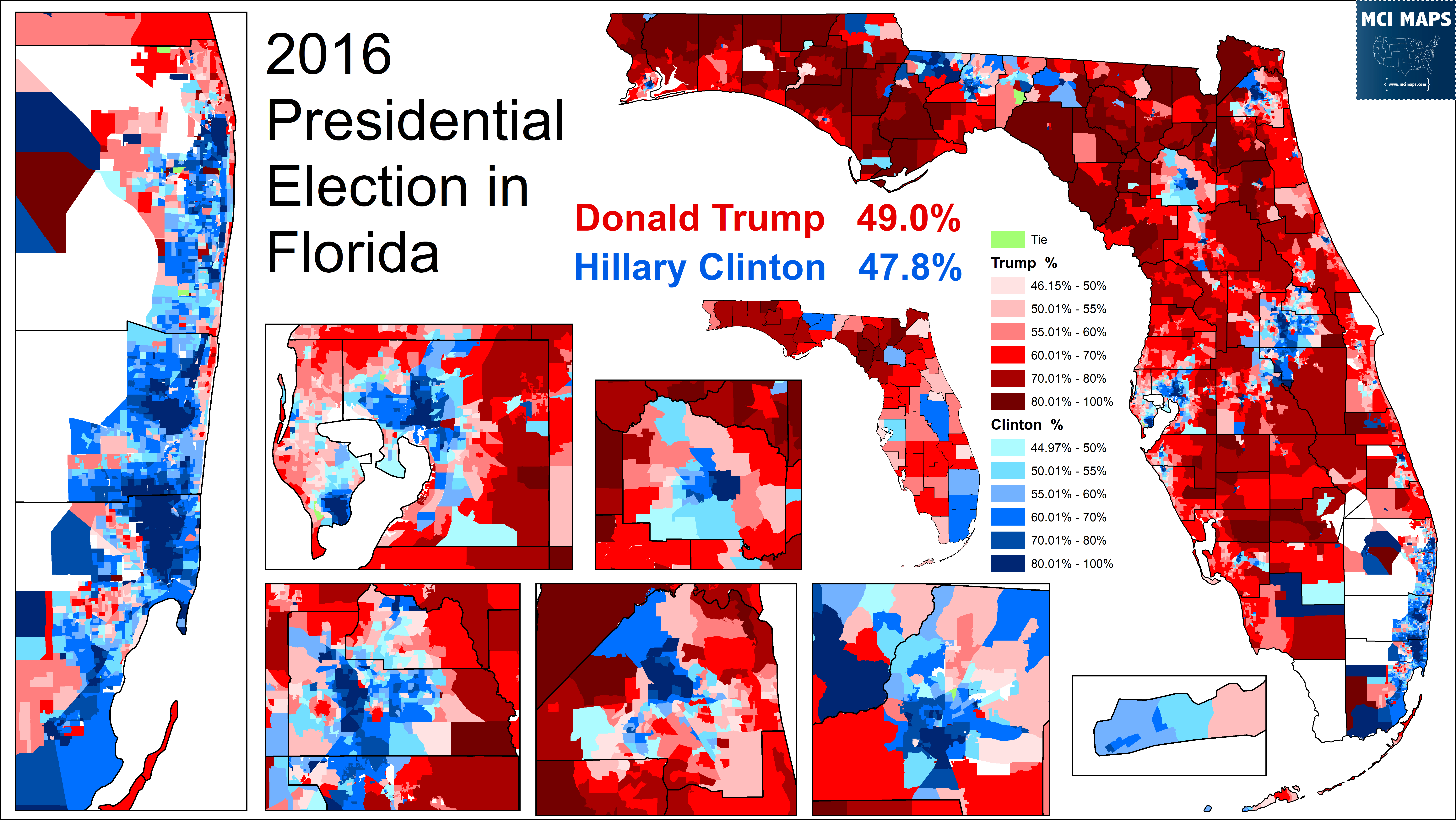How Florida Went Red in 2020 and Fell off the Electoral Map MCI Maps
