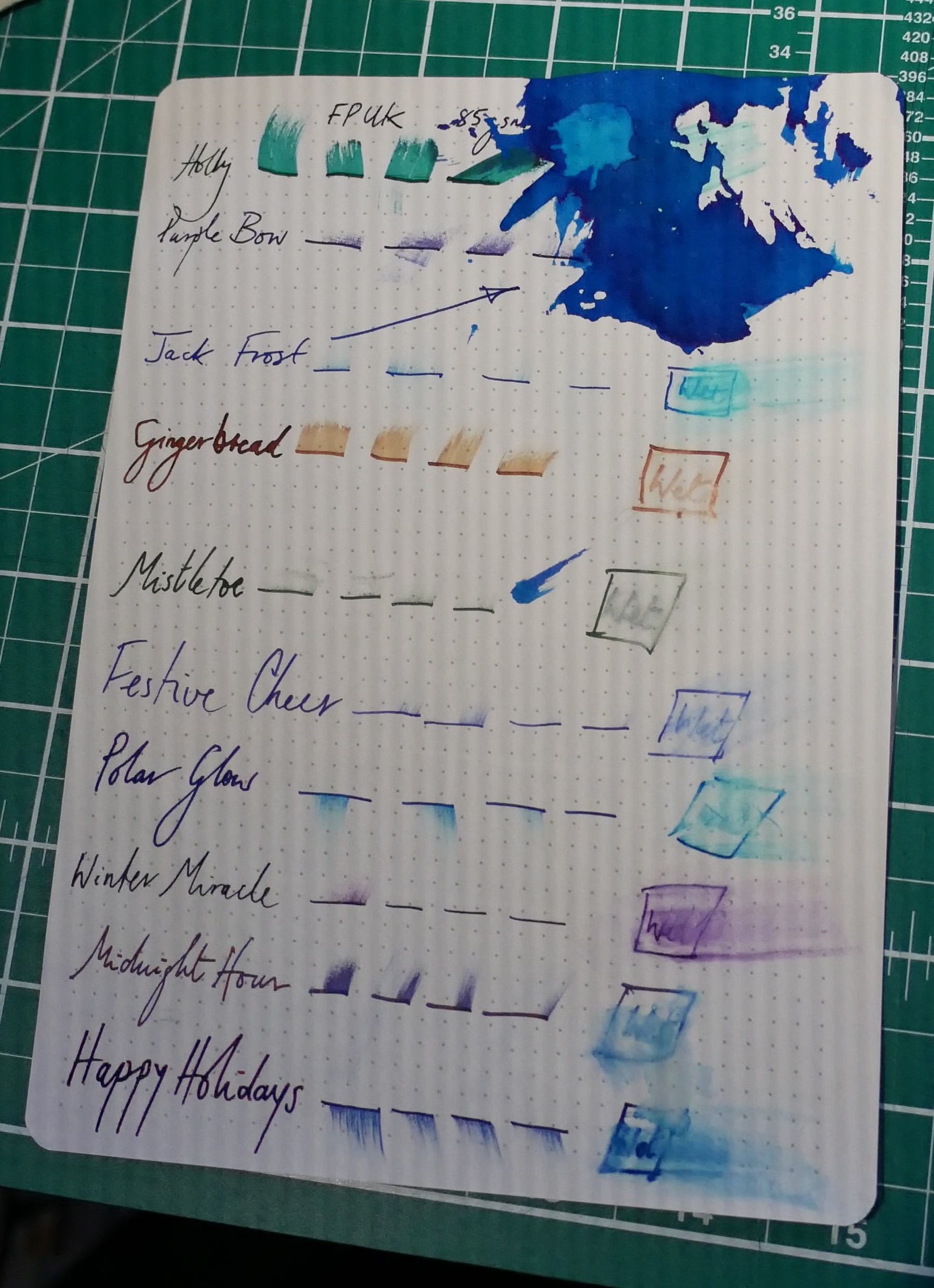 10 Diamine Inkvent Inks Considered Inks, Thinks and other Things