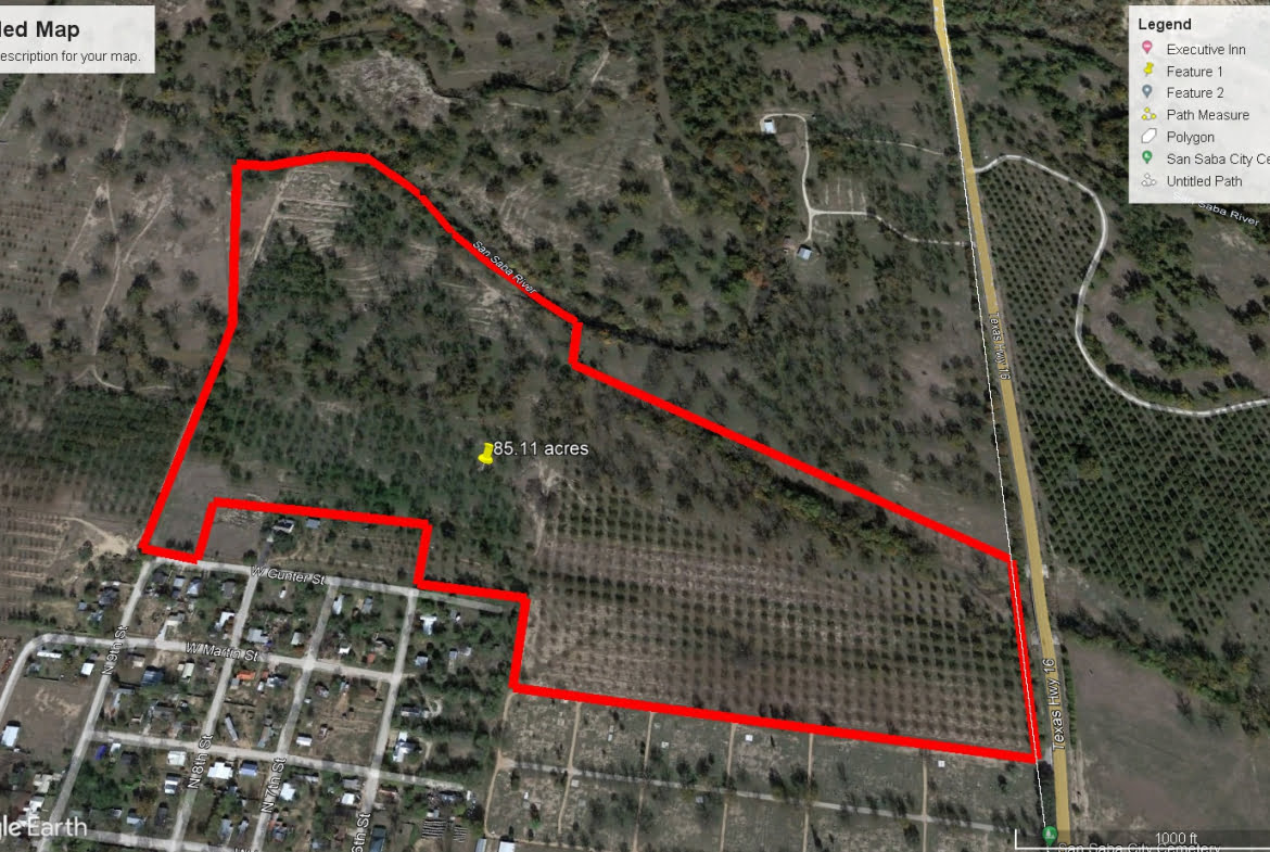 San Saba River Pecan Farm 85.11+/ Acres McKinnerney Real Estate