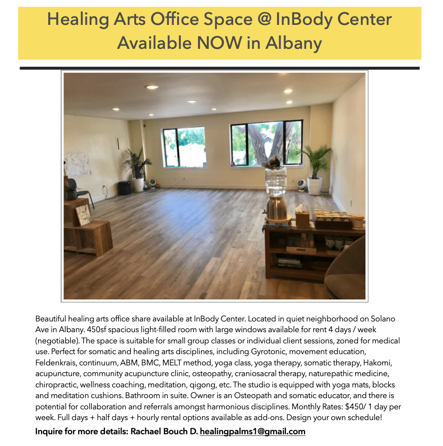 Healing Arts Office Space InBody Center // {Albany, CA} McKinnon BTC