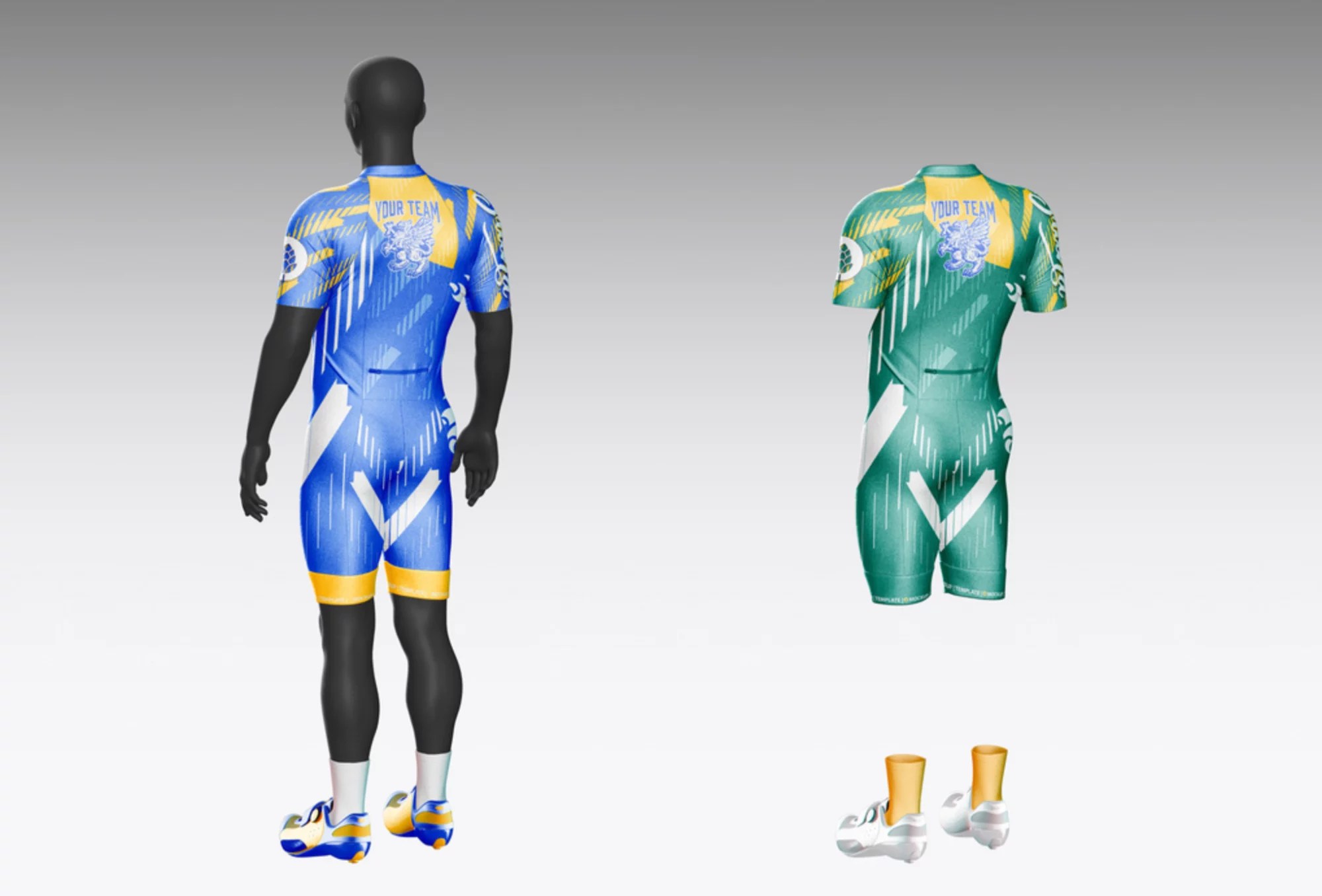 Cycling Suit Free Mockup PSD