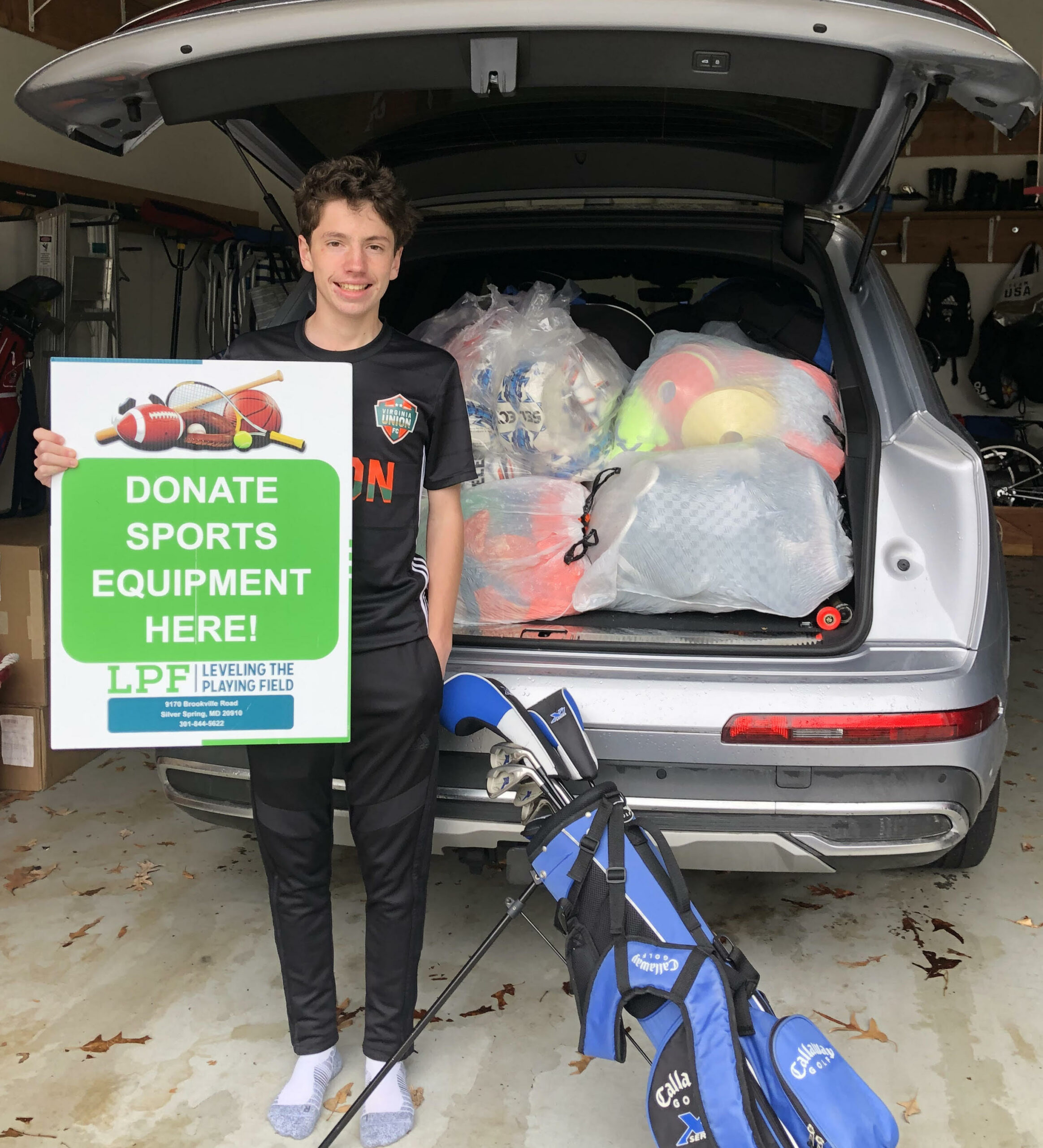 Sports Equipment Donation Drive Success Mclean Soccer