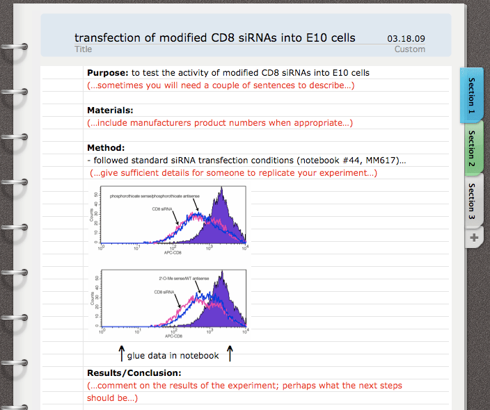 UC Lab Notebook Guidelines McManus Lab