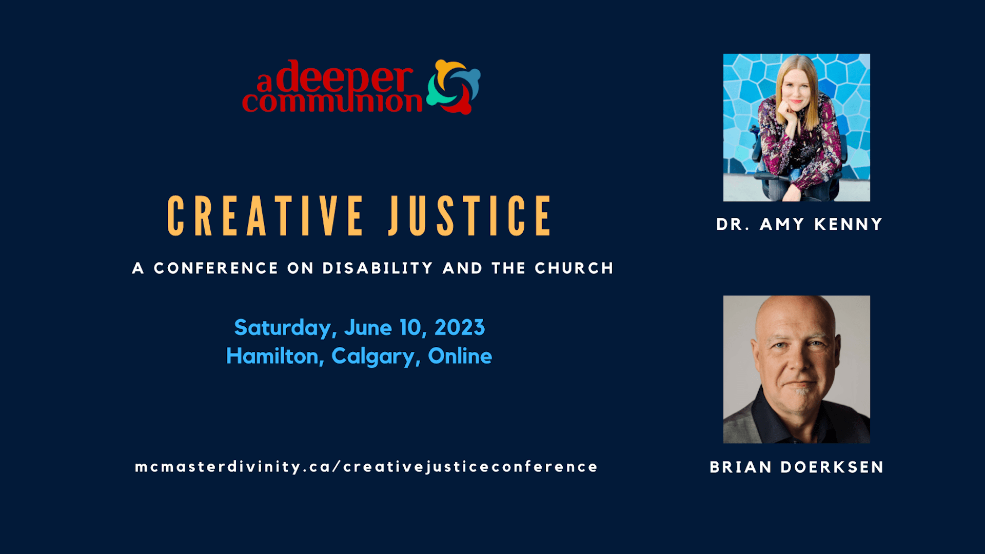Creative Justice A Conference on Disability and the Church McMaster