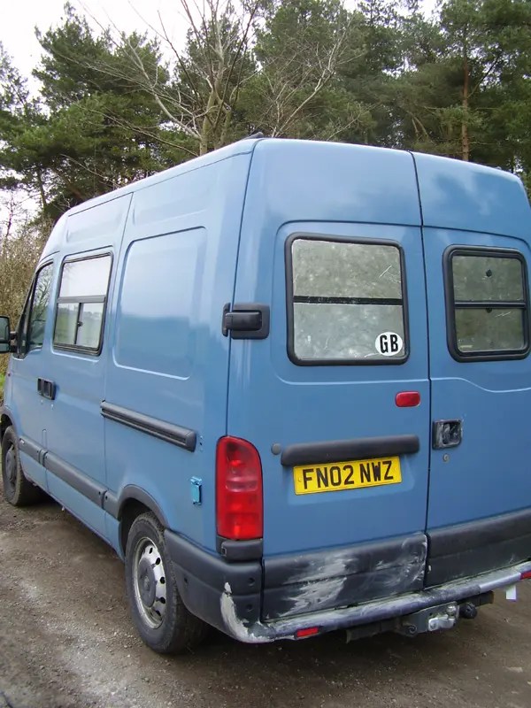 Sneaky blue speed camera van still registered as white