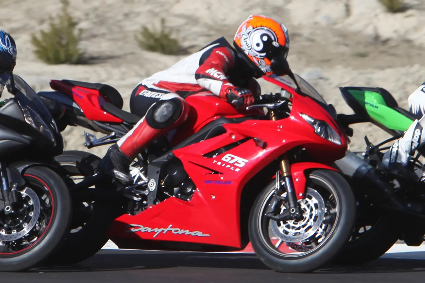 Supersport 600s head to head on track MCN