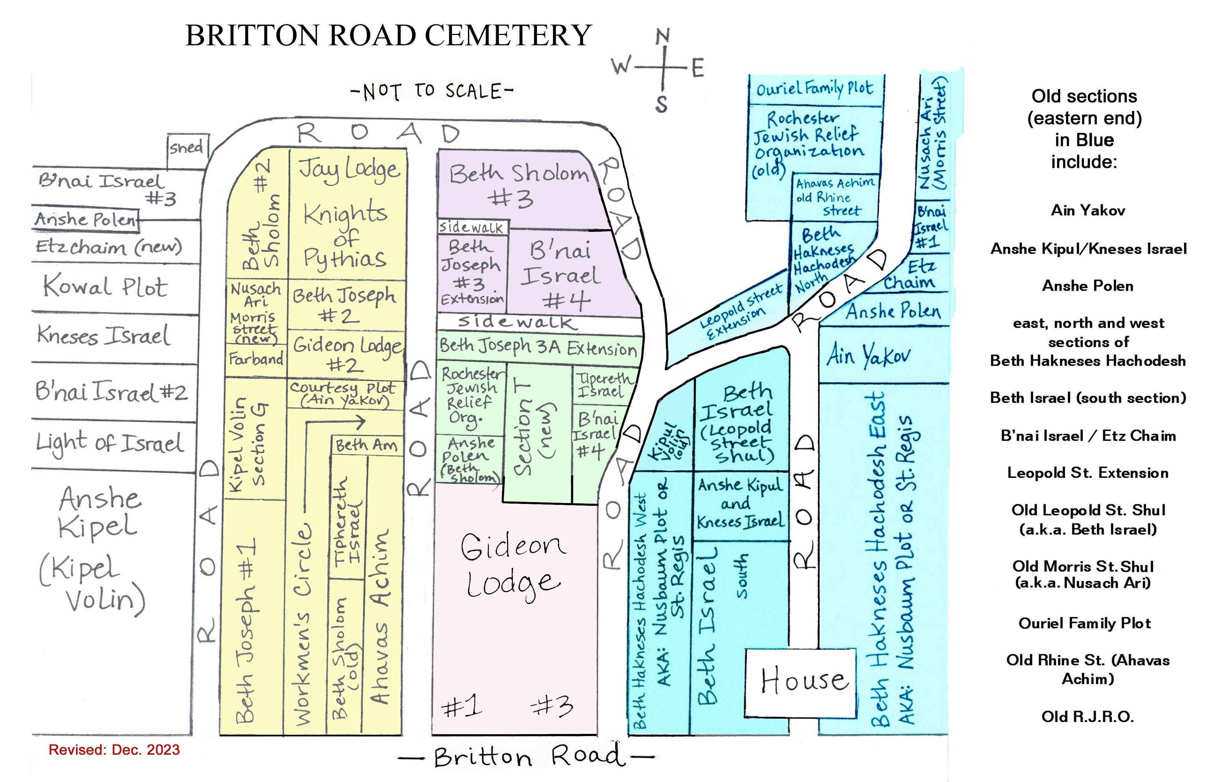 Britton Road Cemetery of Greece, NY (1 of 5); surnames A D