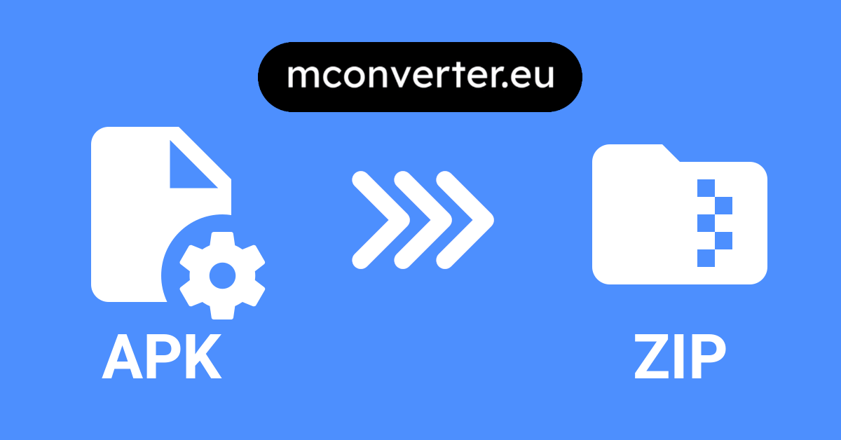 APK to ZIP Converter • Online & Free • MConverter