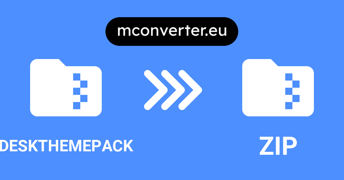 DESKTHEMEPACK to ZIP Converter • Online & Free • MConverter