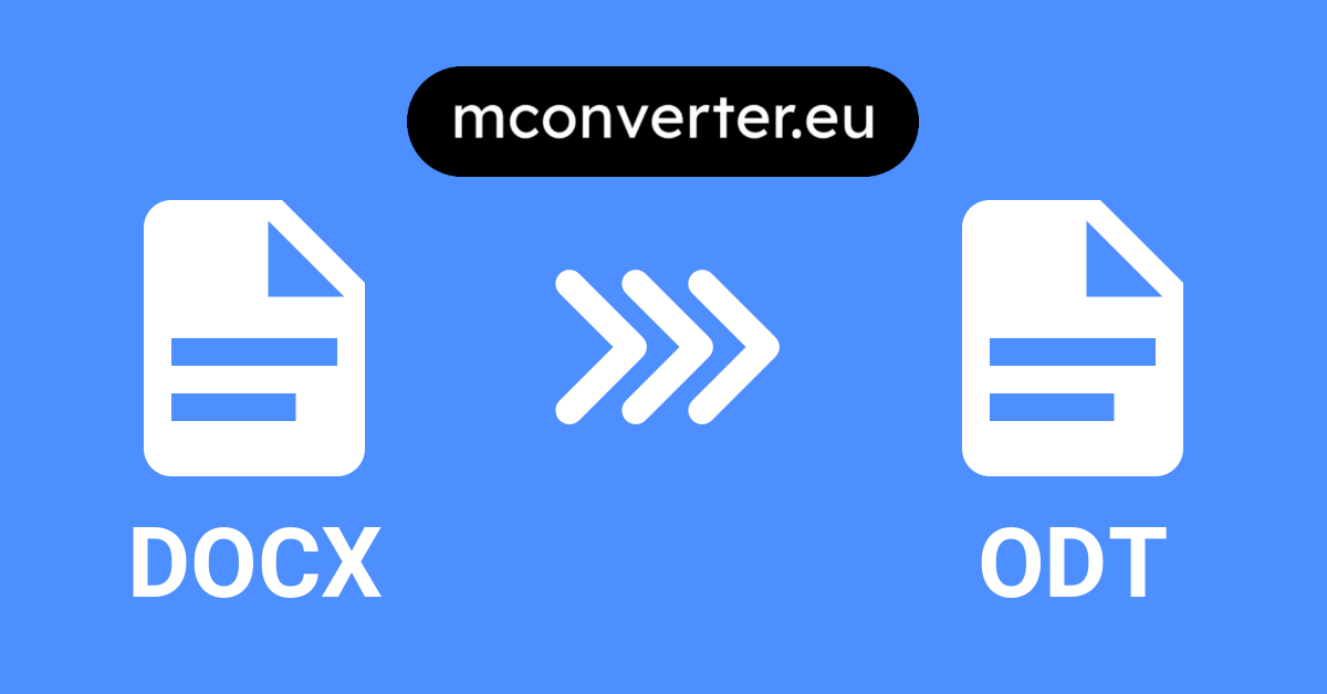 DOCX to ODT Converter Free, Secure, Online MConverter 🆓