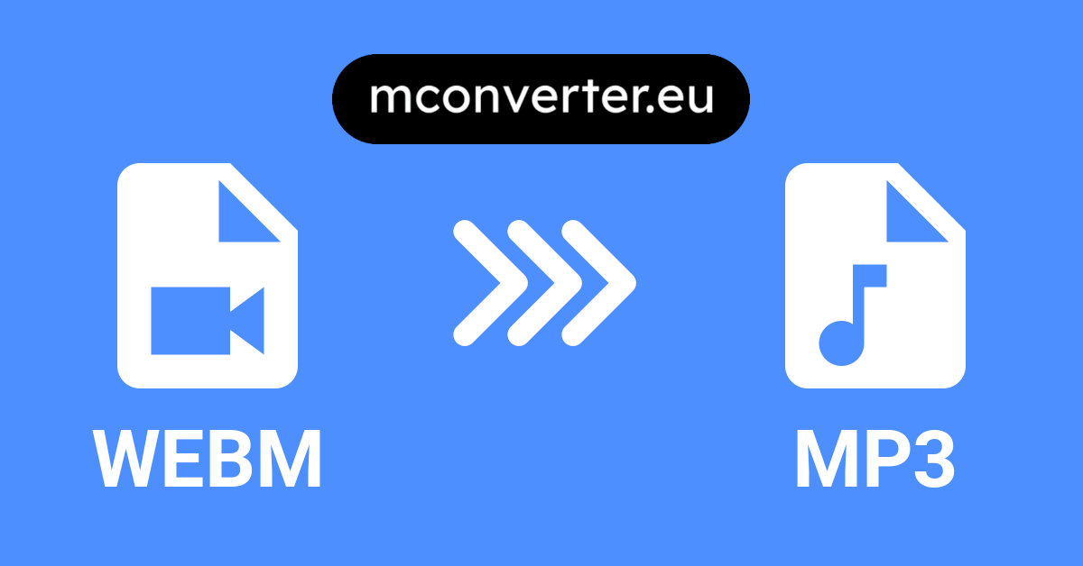 WEBM to MP3 Converter • Online & Free • MConverter