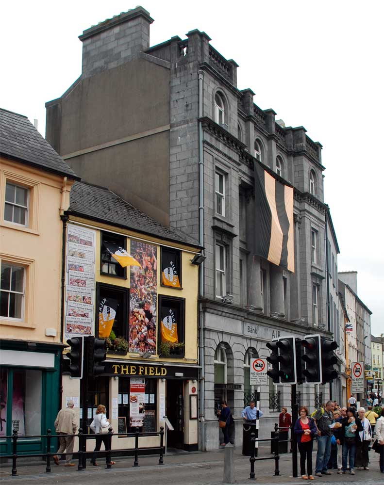 High Street, Kilkenny with Black & Amber Flags Street, Kilkenny
