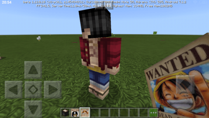Download addon One Piece Evolve for Minecraft Bedrock Edition 1.11 for