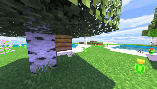 Download Texture Pack HTRE Shader for Minecraft Bedrock Edition 1.14
