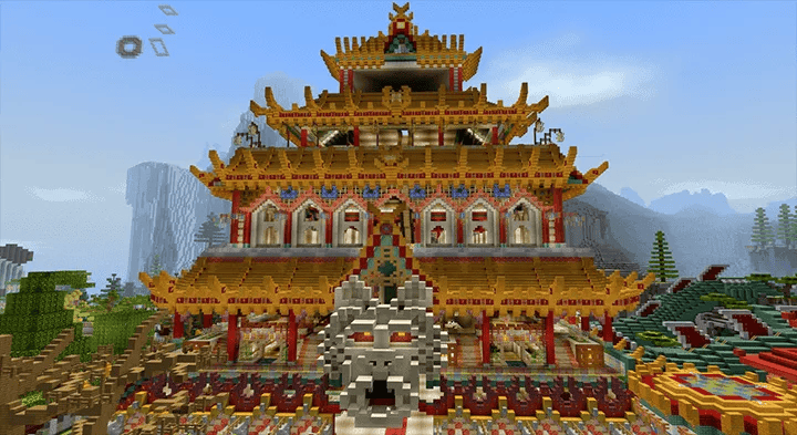 Asian Roofs Minecraft PE Maps Minecraft AddOns