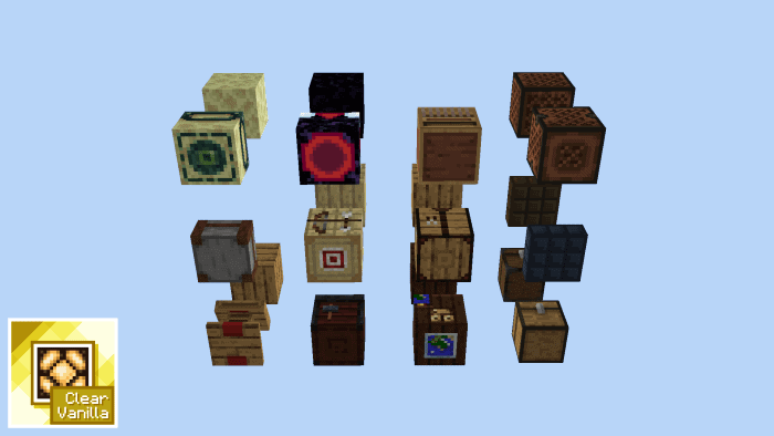 Clear Vanilla Minecraft Resource Pack Minecraft AddOns
