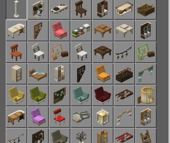 Gooblicraft Addon V2 Furnitures Minecraft Furniture Mod MCPE