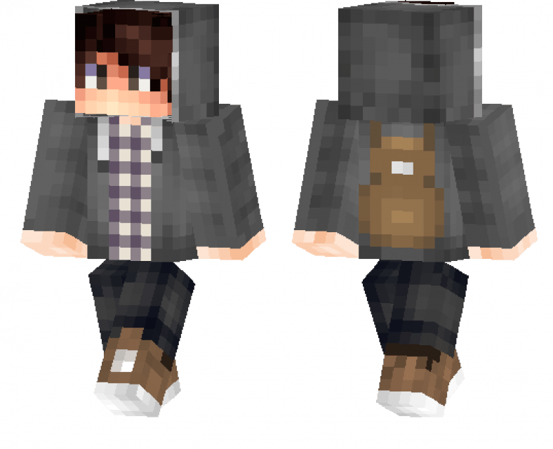 Backpack Boy Skin Minecraft PE Bedrock Skins