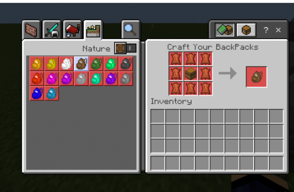 Backpacks Mod Minecraft PE Bedrock Mods